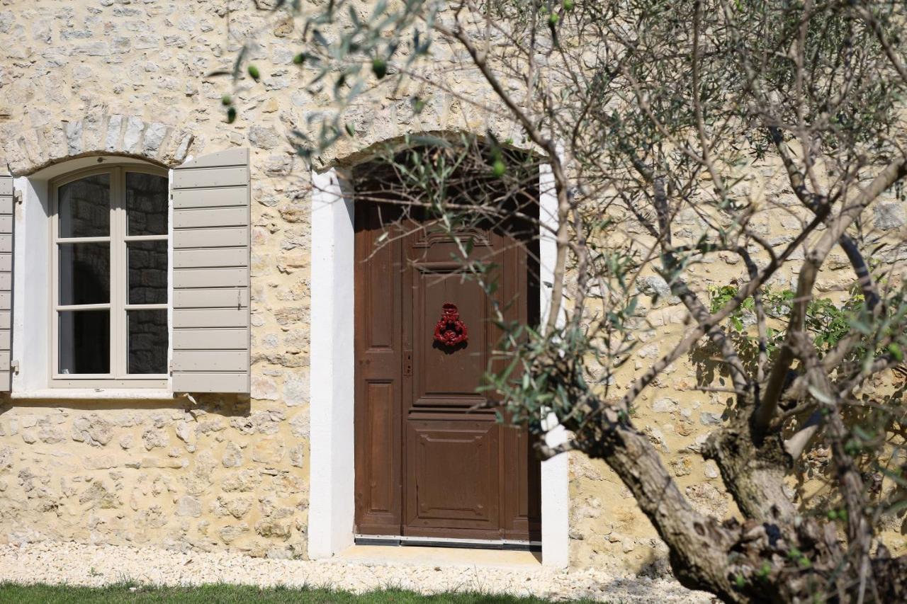 L'Elegante Bastide En Pierre Avec Vue Sur Le Vieux Village De Mougins Exterior foto